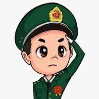 卡通军官敬礼头像 卡通帅气军人敬礼q版头像_微信头像图片大全