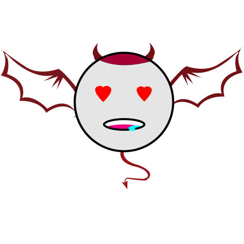 小恶魔背景素材 小恶魔模板下载 我图网拿着叉子的小恶魔卡通画下载