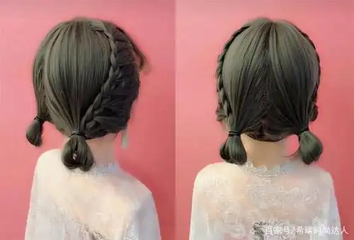 甜美的短发辫,短发也能编辫子