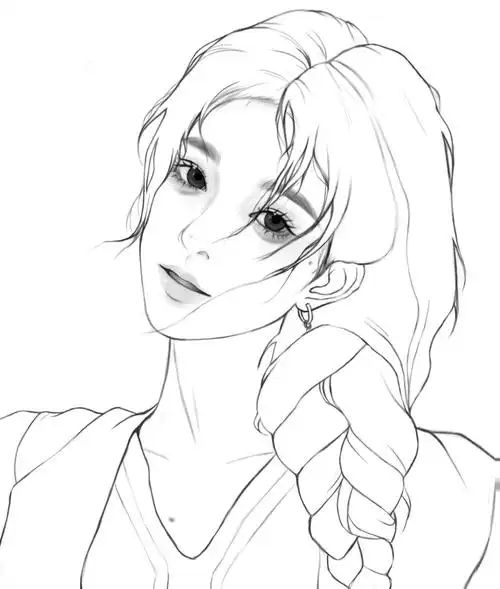 7878这个造型好好看#绘画  #procreate  #头像  #鞠婧祎  #夏天