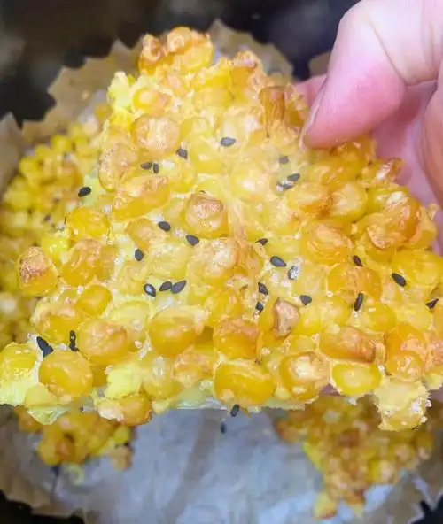 松下空气炸锅做出来的玉米烙