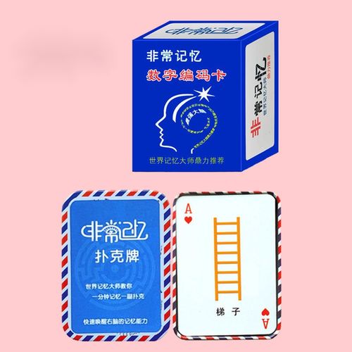 超右脑潜能数字编码卡记忆宫殿卢菲菲教具玩具 数字编码卡 记忆扑克