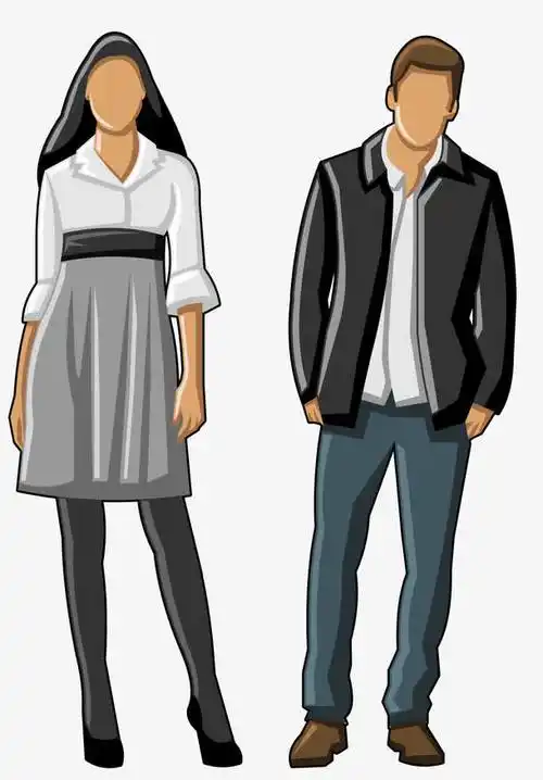 矢量男女素材免费下载_觅元素