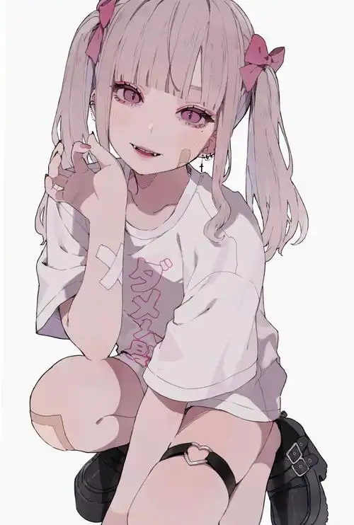 可爱的双马尾女孩(*0766`*)(*0766`*)  #可爱少女插画#x