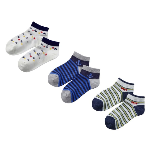 21年新款7折mikihouse儿童舒适短袜三双袜子149646387儿童袜子016岁