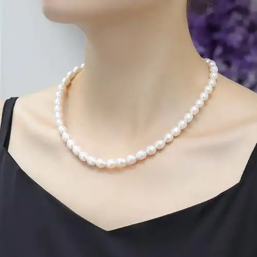 梵尚轻奢原创手作淡水珍珠项链颈联女法式简约项链