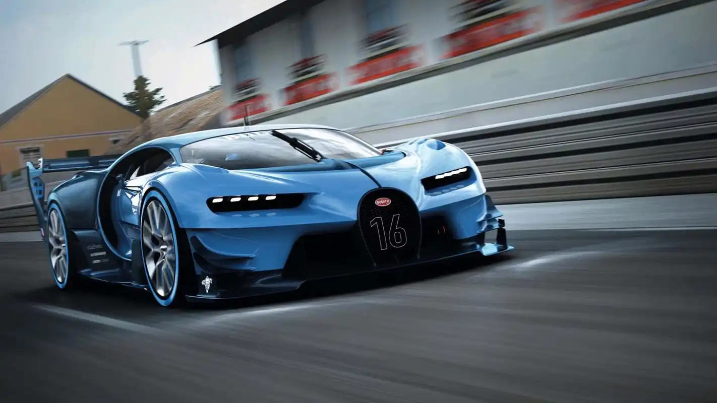 时尚跑车布加迪bugatti vision高清桌面壁纸
