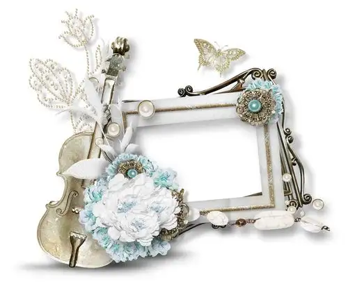 相框 婚纱照相框 相框素材 复古素材 蒂芙尼蓝 贴图 婚礼素材 婚礼