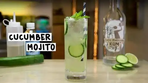 黄瓜莫吉托鸡尾酒cucumber mojito,用黄瓜调的鸡尾酒有喝过的吗