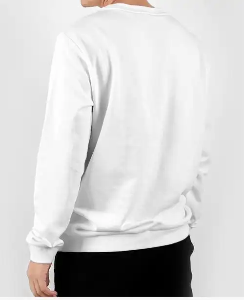 捷豹男款运动卫衣简约休闲圆领背影少年印花套头男卫衣男士卫衣