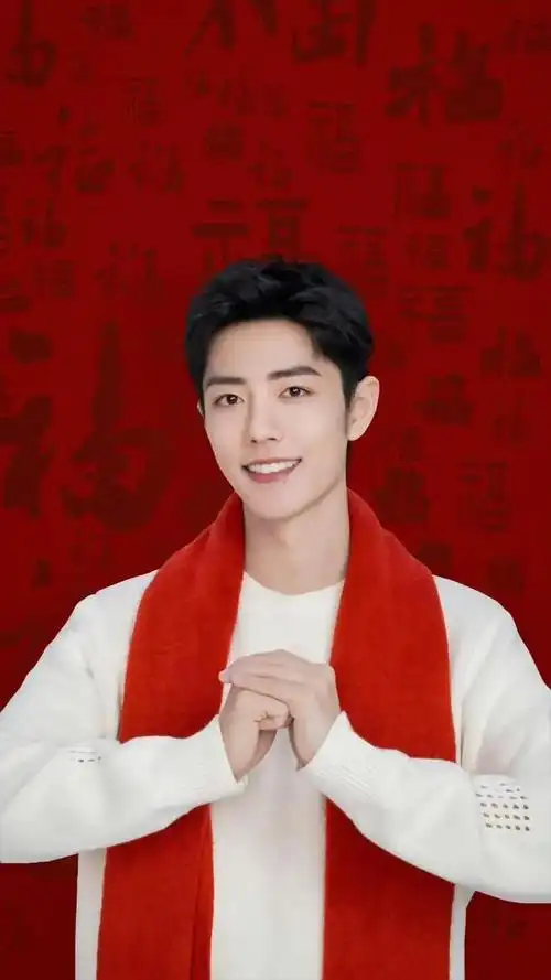 福到财到肖战的新年壁纸好帅啊