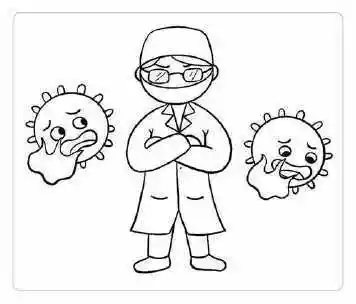 白衣战士怎么画的简笔画