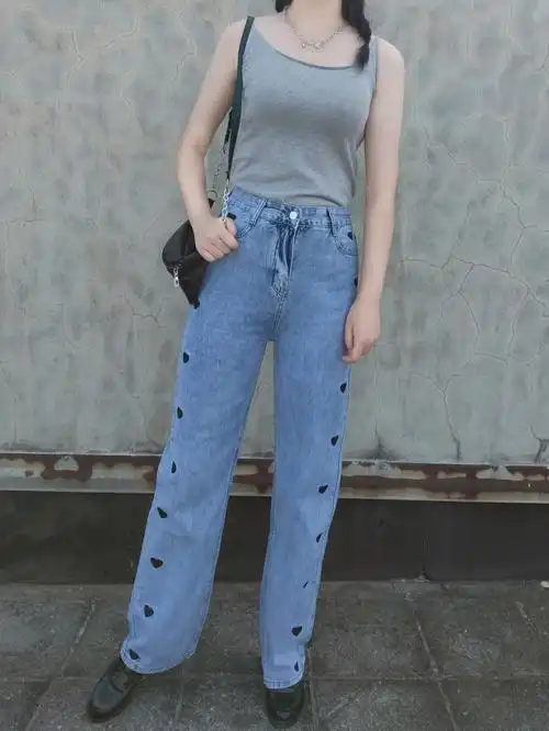 6015)-上身无敌显瘦显腿直05遮胯宽一绝6015也不会显三角区