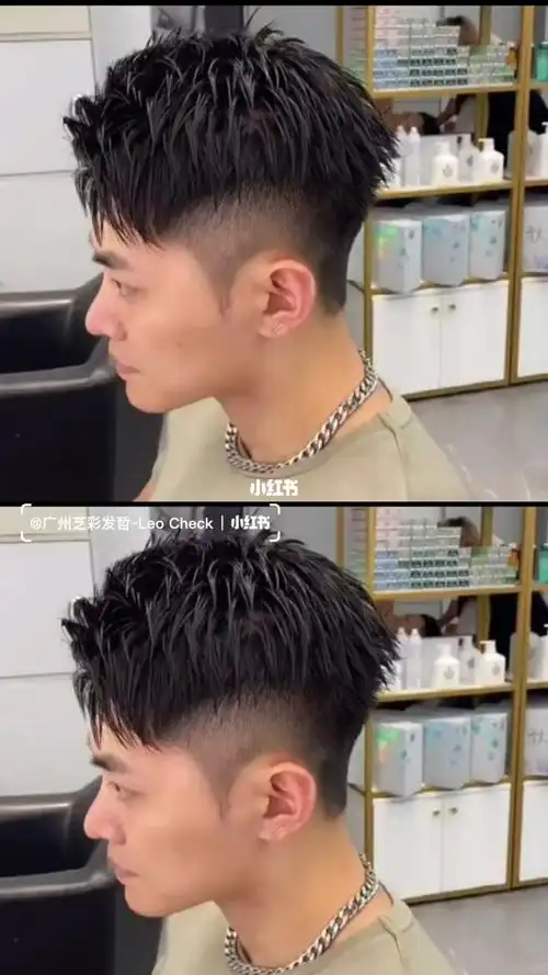 最帅三七分侧背头