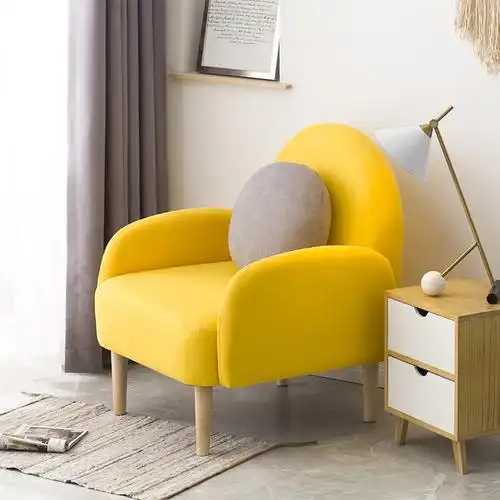 北欧单人懒人沙发卧室休闲椅小户型现代简约小沙发椅阳台客厅椅子