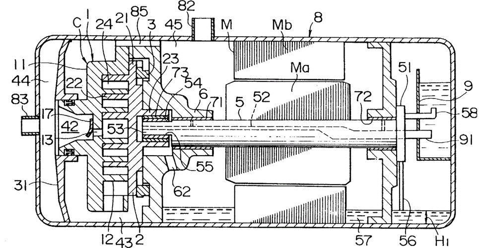 卧式密封压缩机