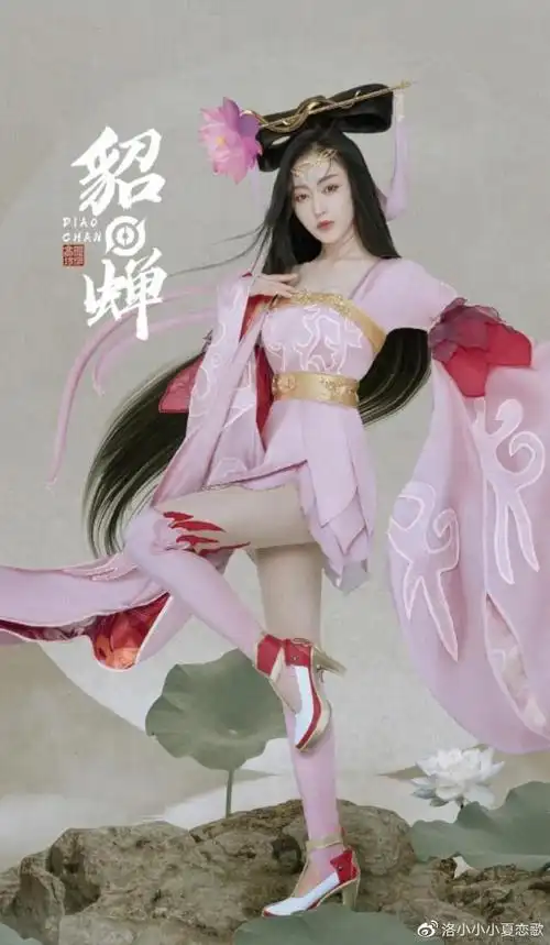 张天爱cos貂蝉性感撩人