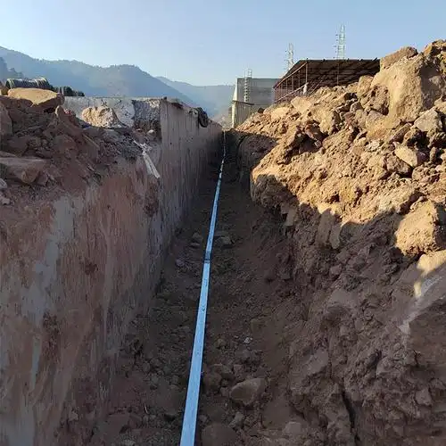 施工准备—测量放样—地沟开挖—验收—接地材料安装 (防腐处理)