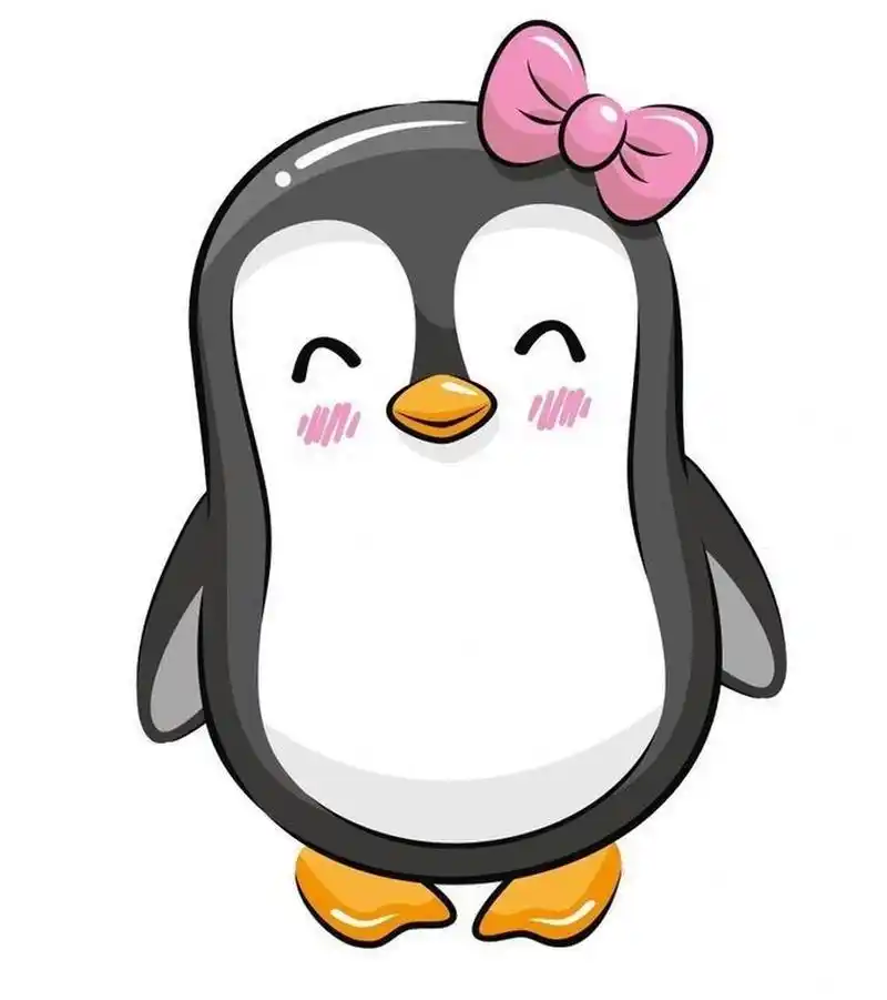 🌈你们要的q版企鹅绘画素材来了～🎨 分享一篇可爱的q版企鹅素材
