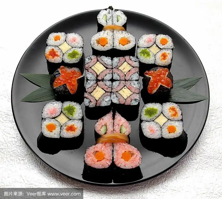 美味的寿司的照片