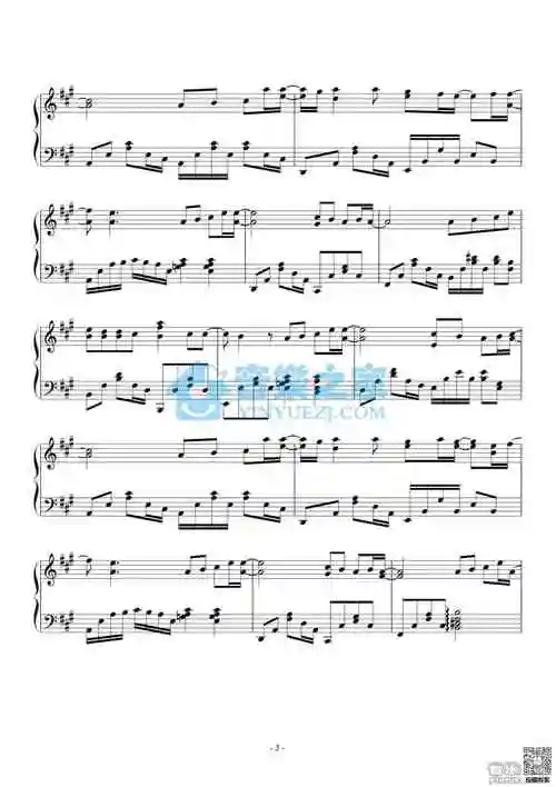 周杰伦花海钢琴谱及歌词