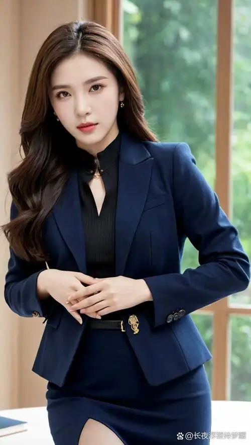 职业女性的优雅魅力,尽在这张职业装照片中展现!