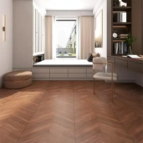 鱼骨纹地板|玛布里瓷砖鱼骨纹地板砖系列铺法与效果图