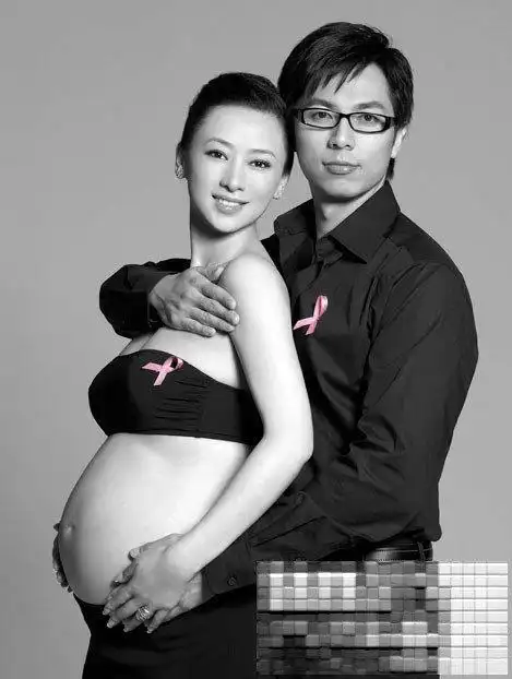 敢与老公一起拍孕照的女星