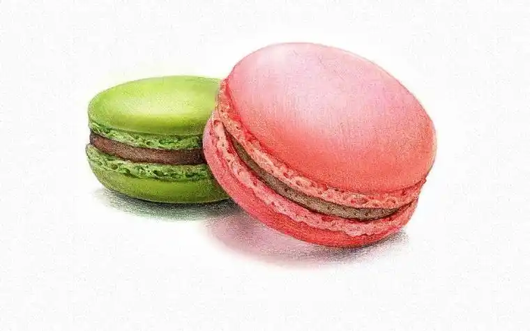 美食彩铅画步骤图片