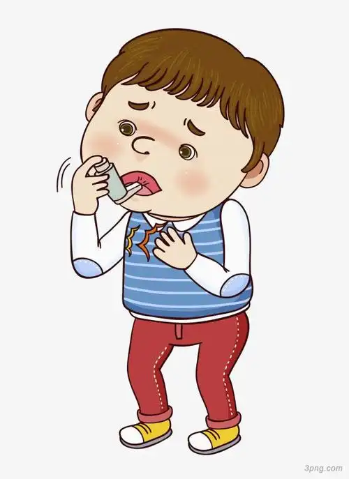 吸药的男孩png素材透明免抠图片-卡通手绘