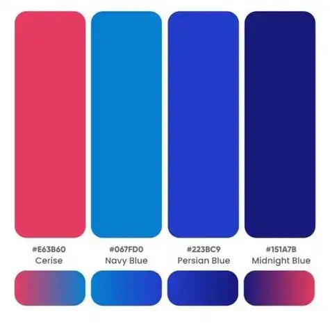 什么颜色配蓝色好看