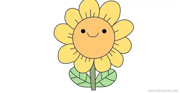 简笔画太阳花瓣 简笔画图片大全-普车都