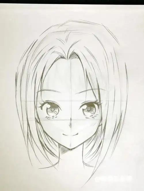 日常手绘图随手画了几张动漫女生的发型