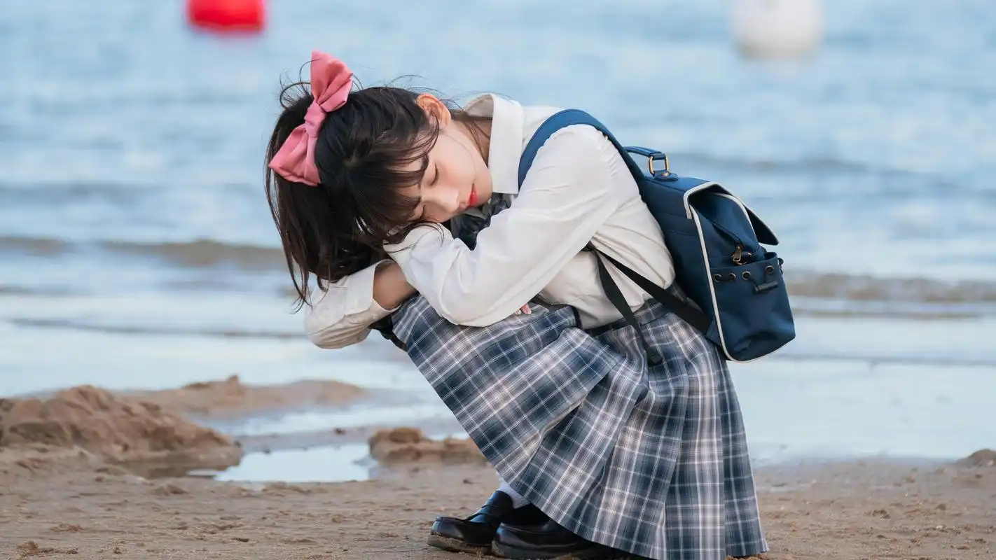 元气jk美女日系校园风甜美写真,日韩-美女图片