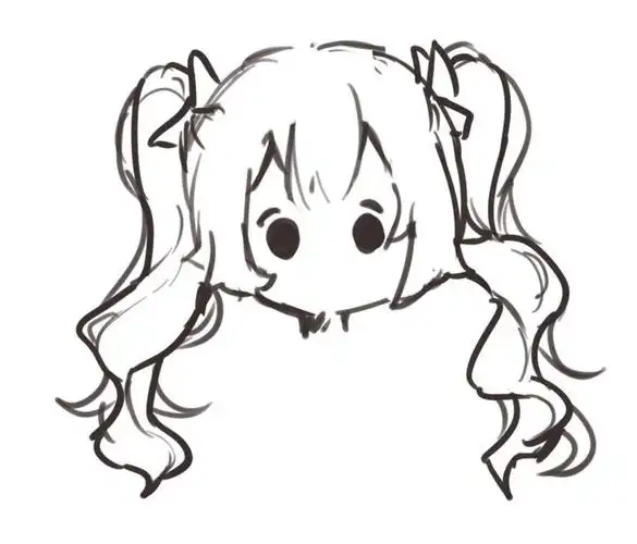 不请自来 萌新手把手教你一步一步画双马尾x… - 半次元 - acg爱好者