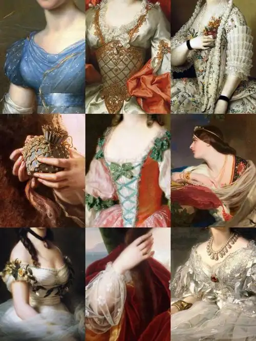 洛可可风宫廷风欧洲古典服饰合集