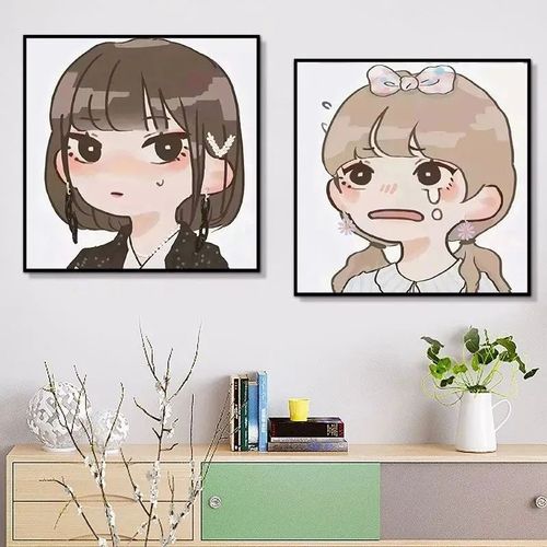 tnt时代少年团q版卡通头像可爱女版diy数字油画填色油彩装饰定制