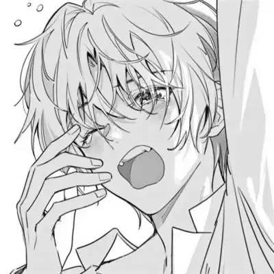 帅气动漫男生头像黑白图片