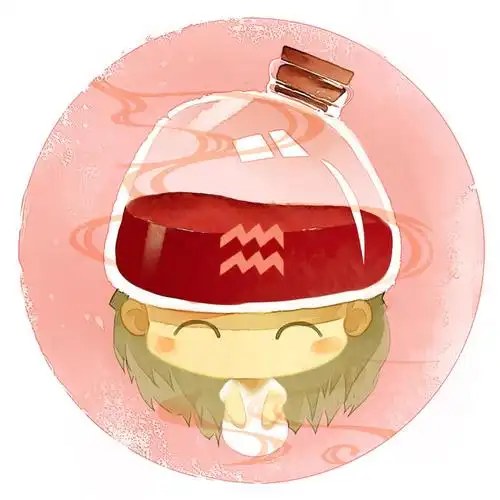 梁阿渣水瓶座星座情侣头像