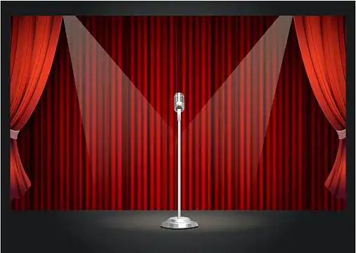 欧式演出舞台画册海报矢量背景素材