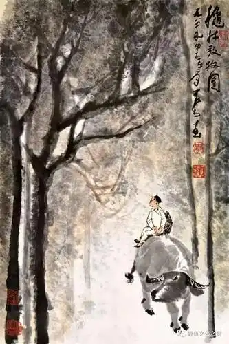 中国牛画第一人李可染画牛的故事
