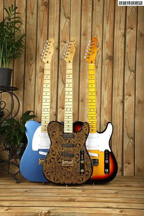 黄贯中电吉他 beyond新手入门初学者定制款010 8602金属摇滚金花 吉他