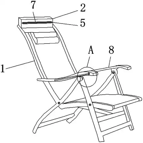 一种可遮阳的方便收纳的多功能折叠躺椅