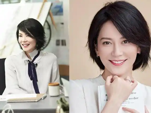 俞飞鸿亲身示范羽绒服不配打底裤发不过肩52岁都没大妈感