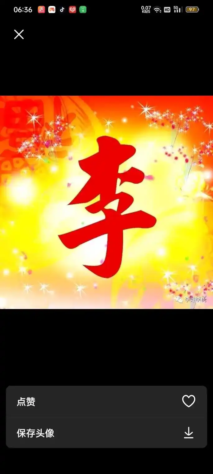 保存头像 红双爽 21:12 bapa 李 民 0 06:3 - 抖音