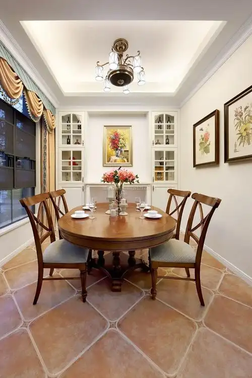 美式别墅餐厅装修设计_装信通网效果图