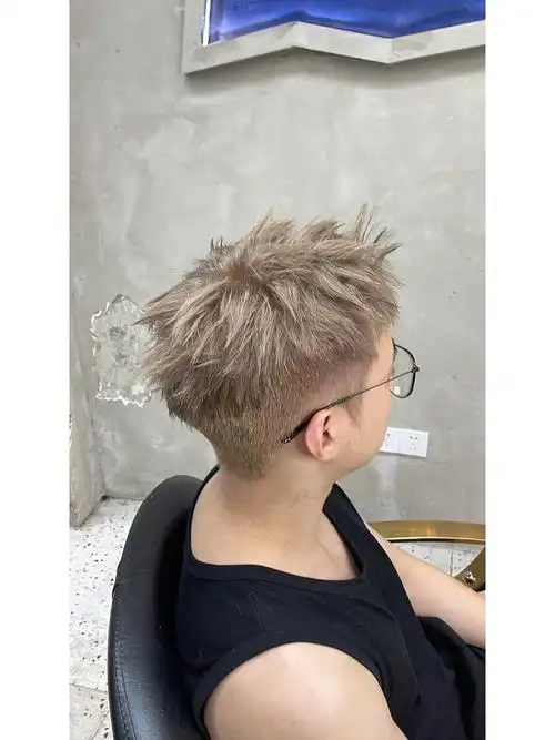 男生短发发色