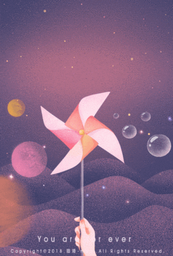 gif动态图 治愈 宇宙 星球 天空 梦幻男生 女神 蓝色系 动图壁纸转载