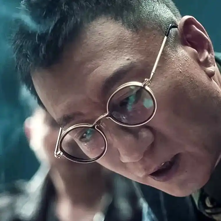 扫黑风暴,上新一款孙红雷同款眼镜框男商务装饰平光镜圆形防蓝光 - 抖