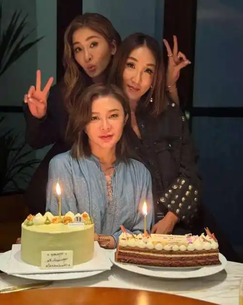 62岁关之琳庆祝生日,红唇皓齿打扮高贵优雅,同框名模名媛仍抢镜